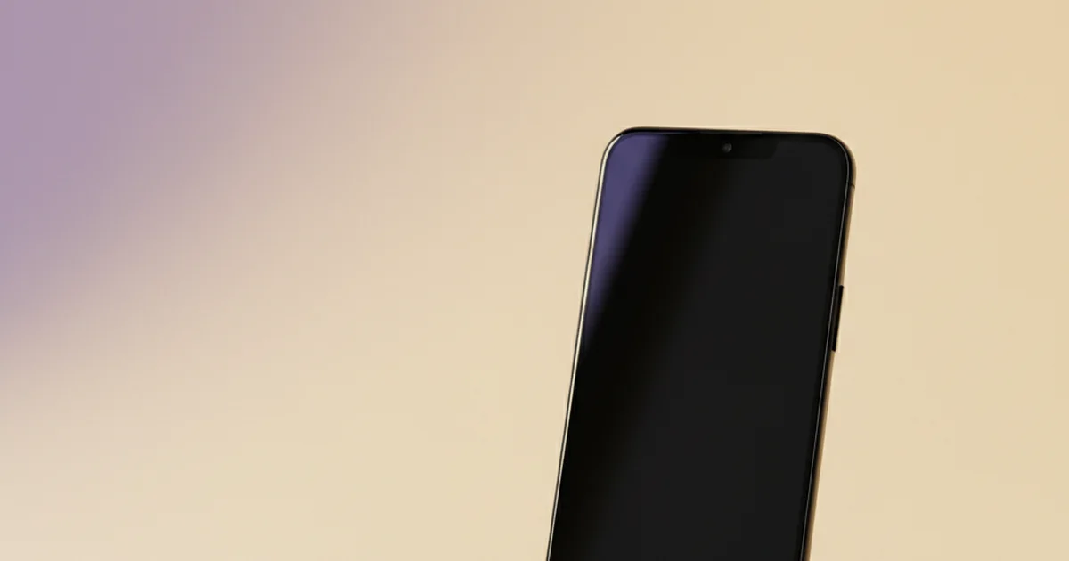 Hand holding a Samsung Galaxy showing the eSIM install screen, with a soft purple gradient background