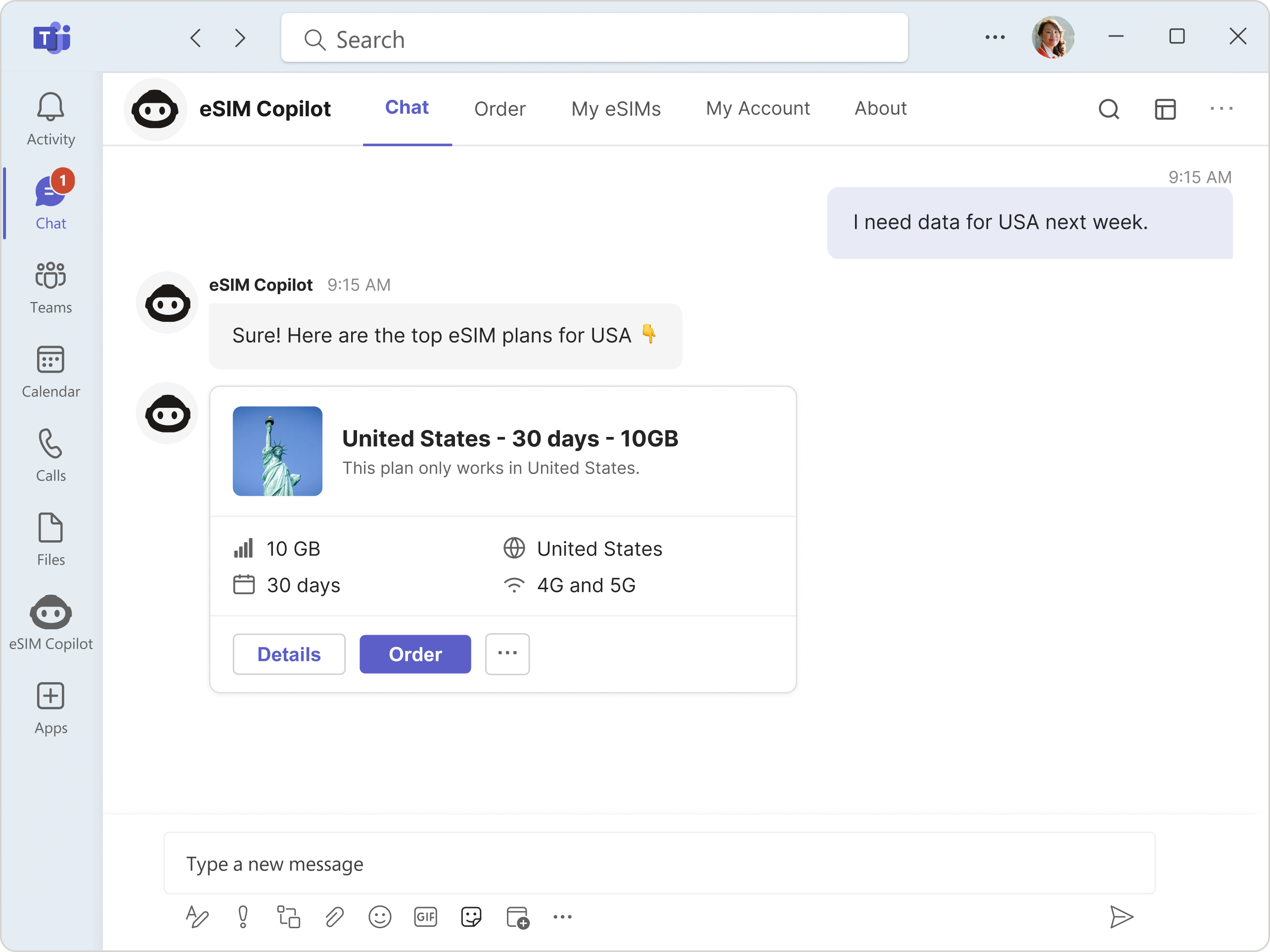 Microsoft Teams eSIM App — Corporate Mobile Management in Teams | eSIM ...