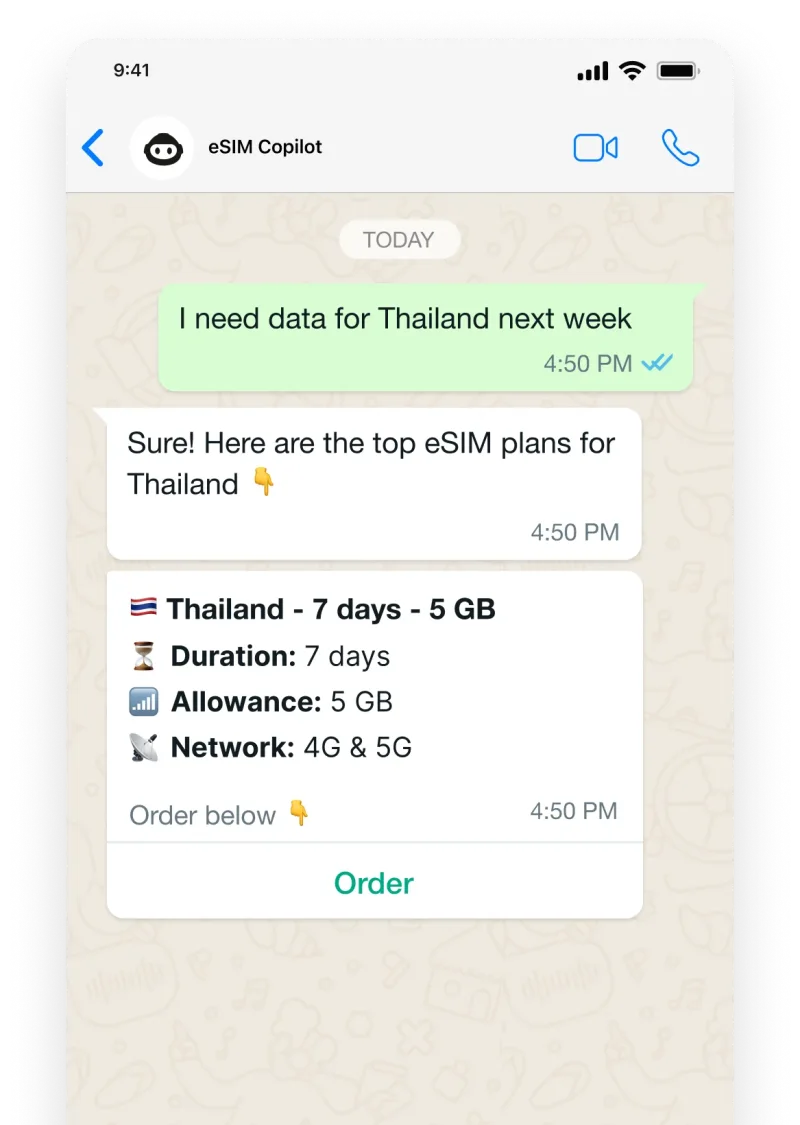 Natural language ordering
