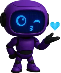 Robot blowing a love heart kiss Robot blowing a love heart kiss